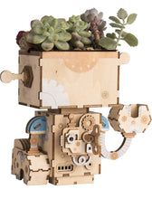 Load image into Gallery viewer, DIY Robot Houten Model Kit Bloempot - CooleCadeau

