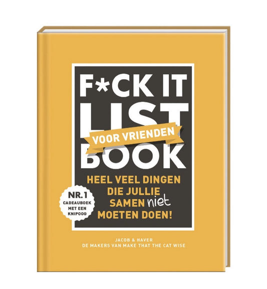 F*CK it list book voor vrienden - CooleCadeau
