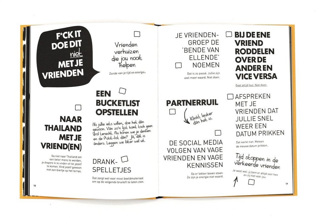 F*CK it list book voor vrienden - CooleCadeau