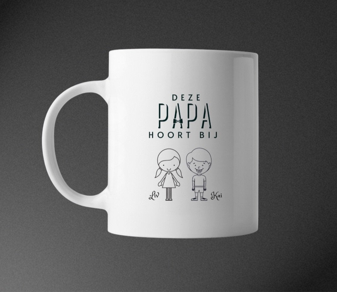 Gepersonaliseerd Mok voor Papa - CooleCadeau