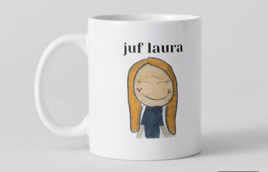 Gepersonaliseerde mok met tekening - CooleCadeau