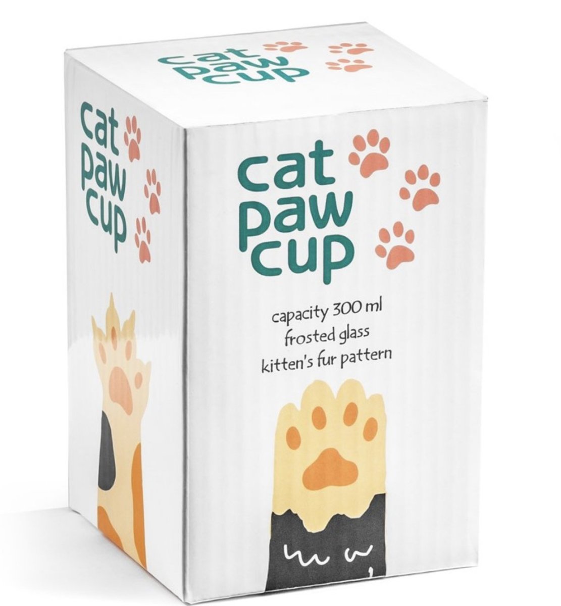 Glas in de vorm van een kattenpoot - CooleCadeau