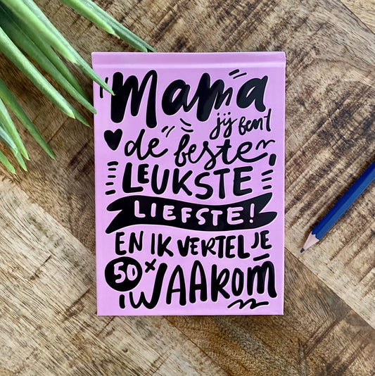 I love you - Invulboek Mama - CooleCadeau
