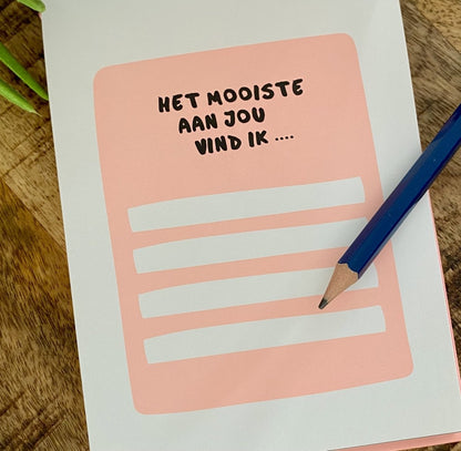 I love you - Invulboek Schatje - CooleCadeau