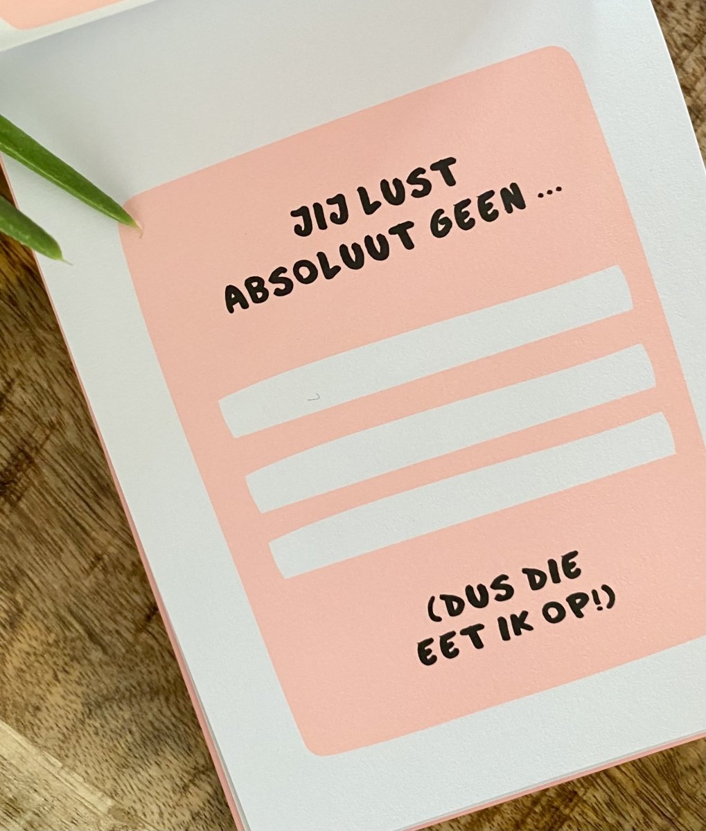 I love you - Invulboek Schatje - CooleCadeau