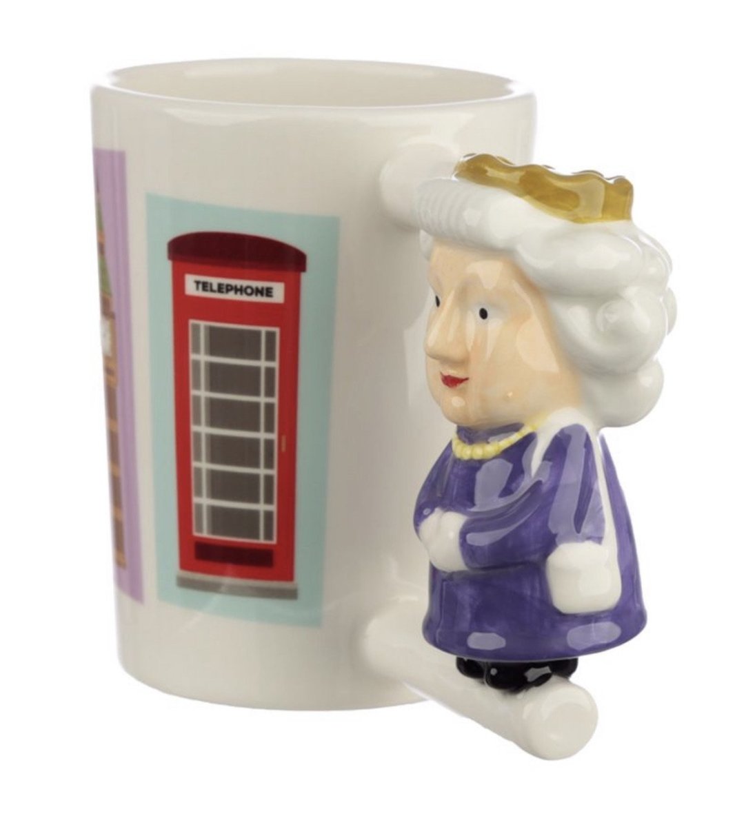 Keramische mok in de vorm van een koningin - CooleCadeau