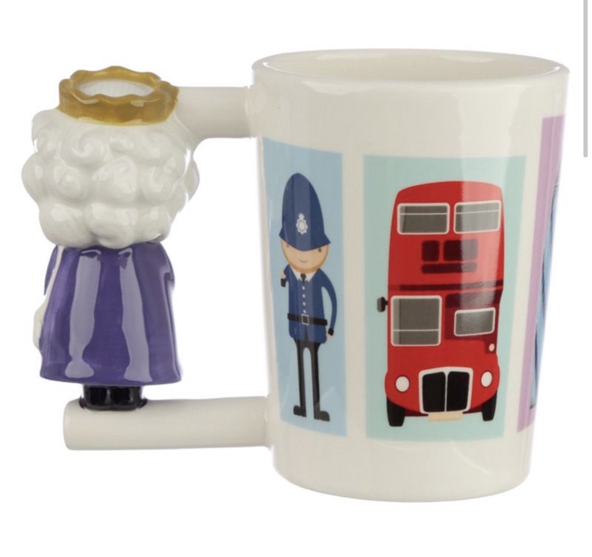 Keramische mok in de vorm van een koningin - CooleCadeau