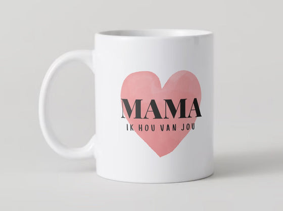 Mama, ik hou van jou mok - CooleCadeau