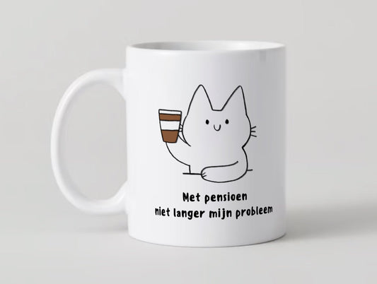 Met pensioen Mok - CooleCadeau