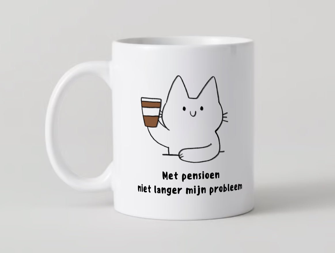 Met pensioen Mok - CooleCadeau