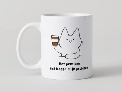 Met pensioen Mok - CooleCadeau