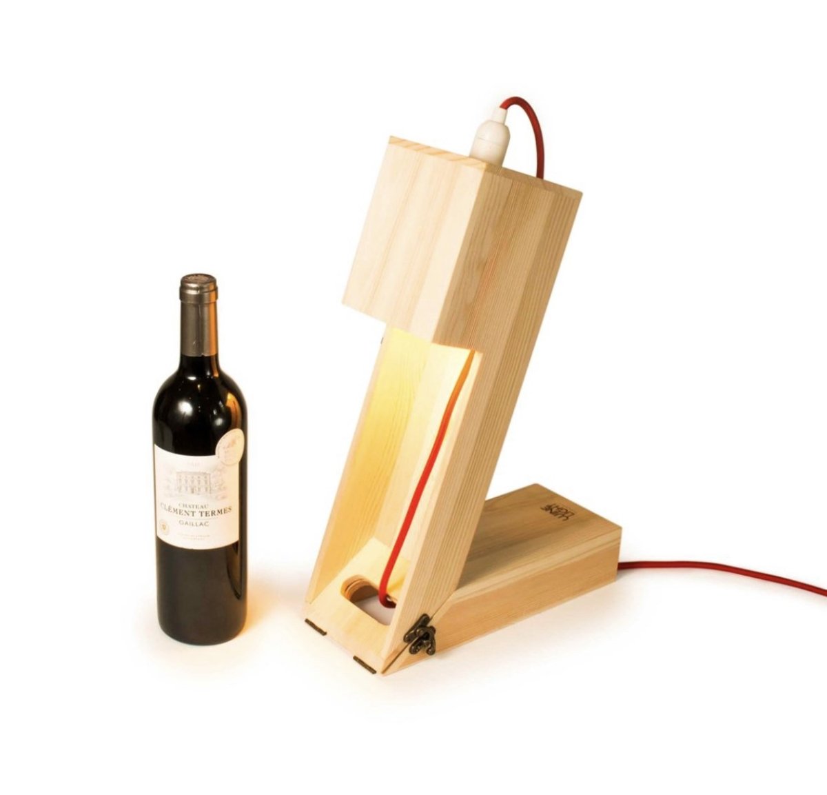 Rackpack Wijnkist en Tafellamp - CooleCadeau