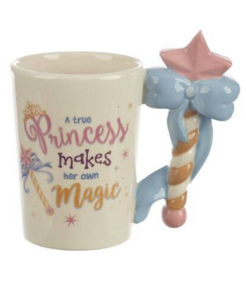 Schattige prinses wandvormige handvat keramische mok - CooleCadeau