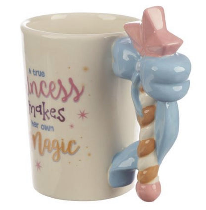 Schattige prinses wandvormige handvat keramische mok - CooleCadeau