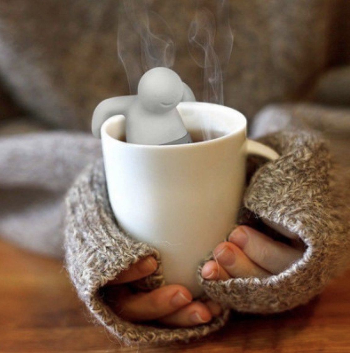 Thee-ei met stokfiguur - CooleCadeau