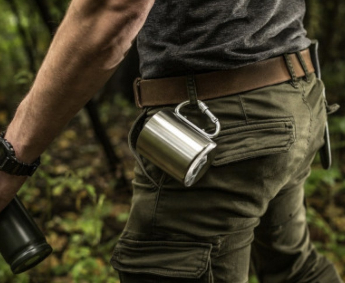 Toeristische mok met karabijnhaak - CooleCadeau