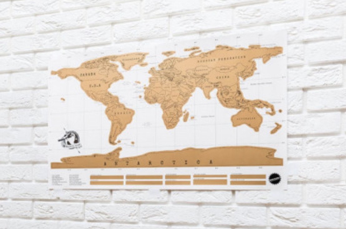 Wereld kraskaart - CooleCadeau