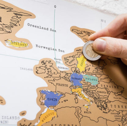 Wereld kraskaart - CooleCadeau