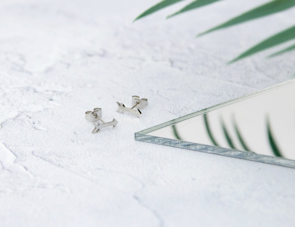 Zilveren Pijl Oorbellen - CooleCadeau