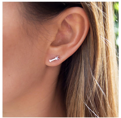 Zilveren Pijl Oorbellen - CooleCadeau